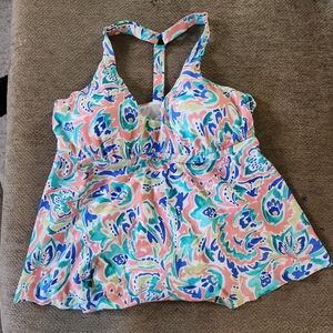 Raisins Lucia V Neck Tankini Swim Top